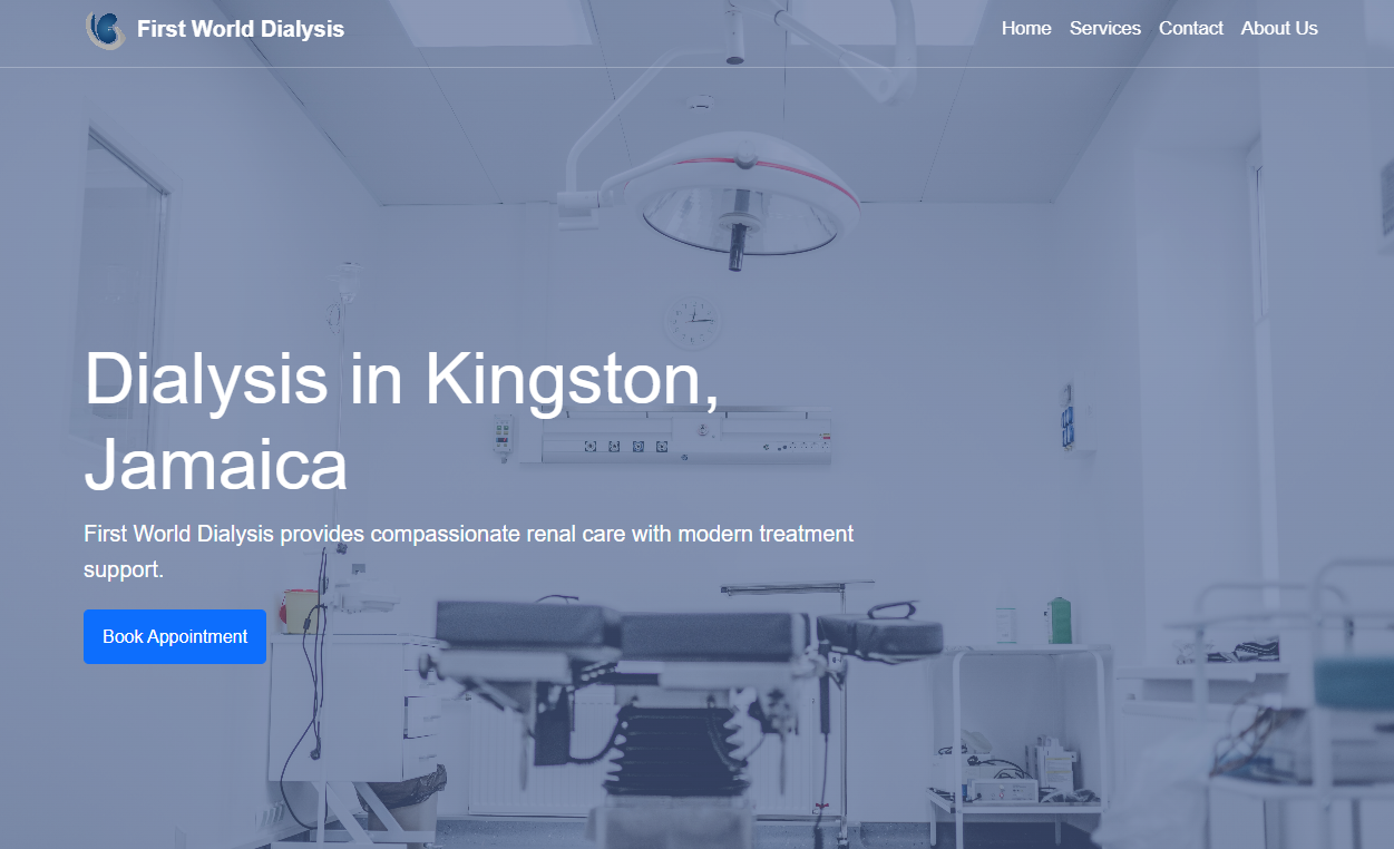 Website redesign for First World Dialysis